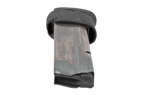 Smith and Wesson M&P 45 factory magazine features a black finish